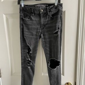 American eagle black jeggings